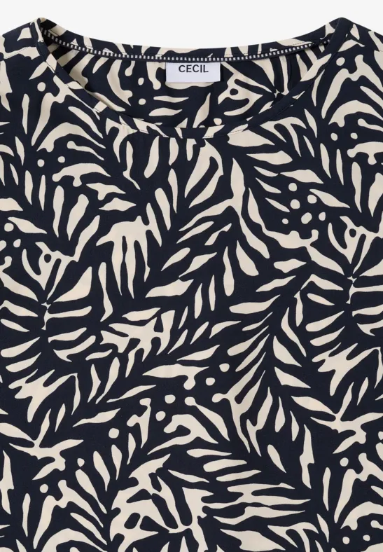 Bluzka koszulowa z węzłem universal blue