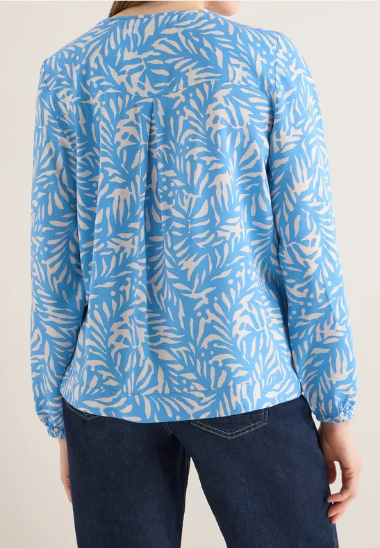 Blouse avec nœud fountain blue