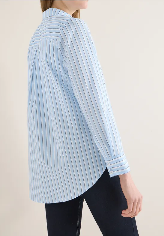 Blouse de style long blouse blue