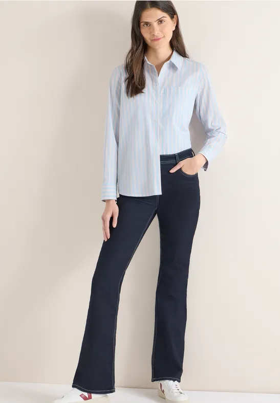 Gestreepte blouse cloud blue