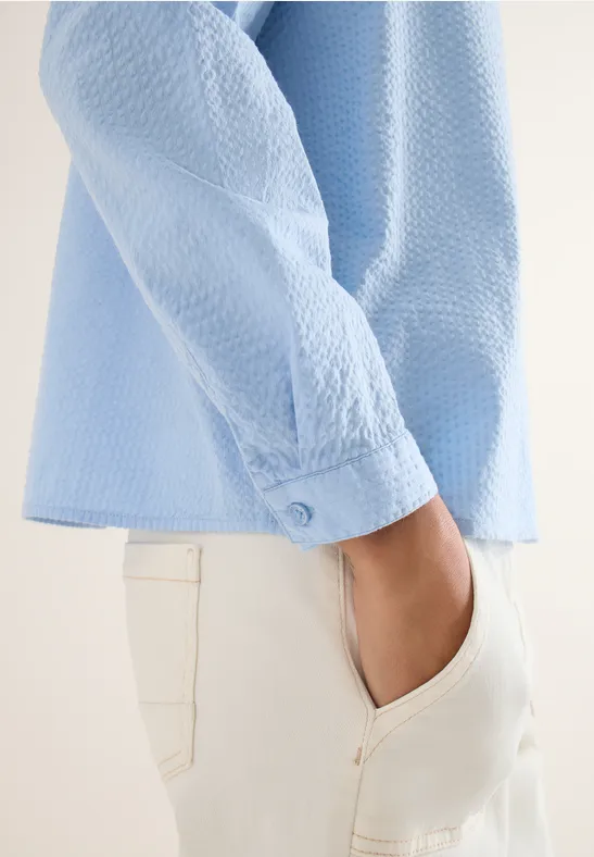 Blouse en couleur unie cloud blue