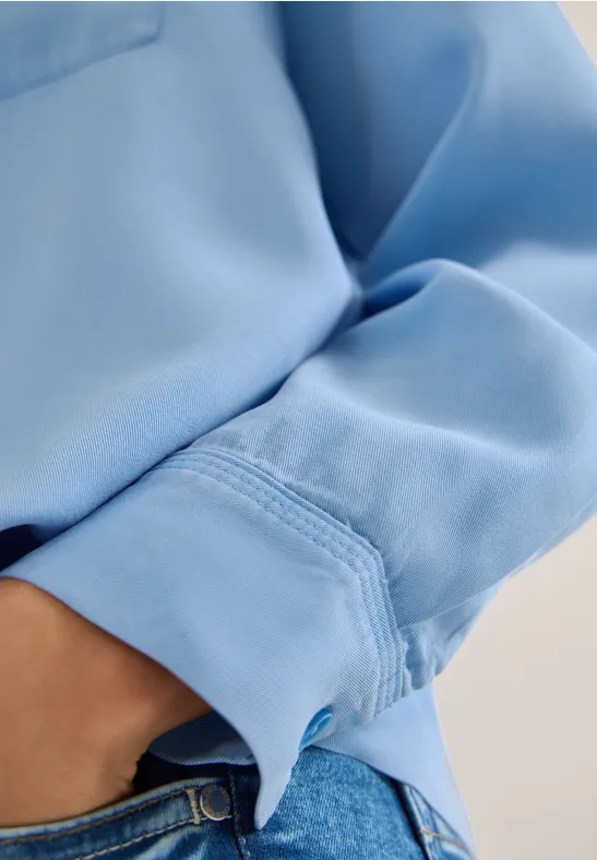 Blouse en denim coloré cloud blue