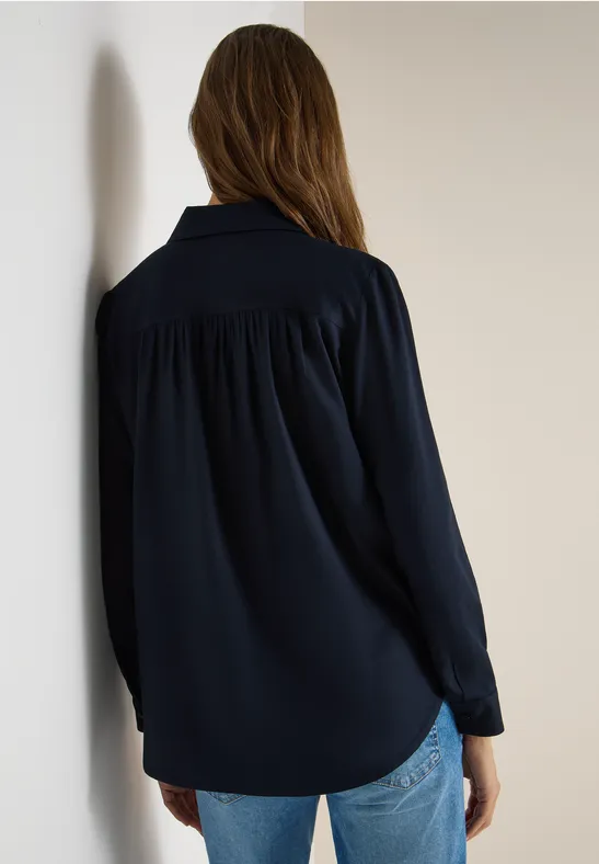 Chemisier en couleur unie universal blue