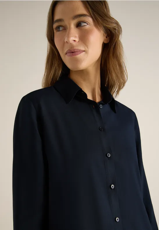 Chemisier en couleur unie universal blue