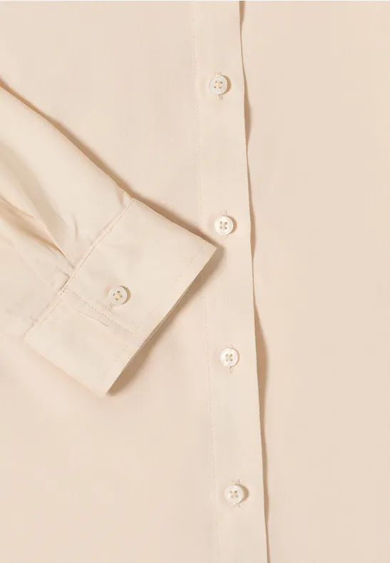 Chemisier en couleur unie pearl beige
