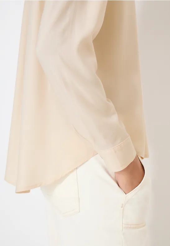 Chemisier en couleur unie pearl beige