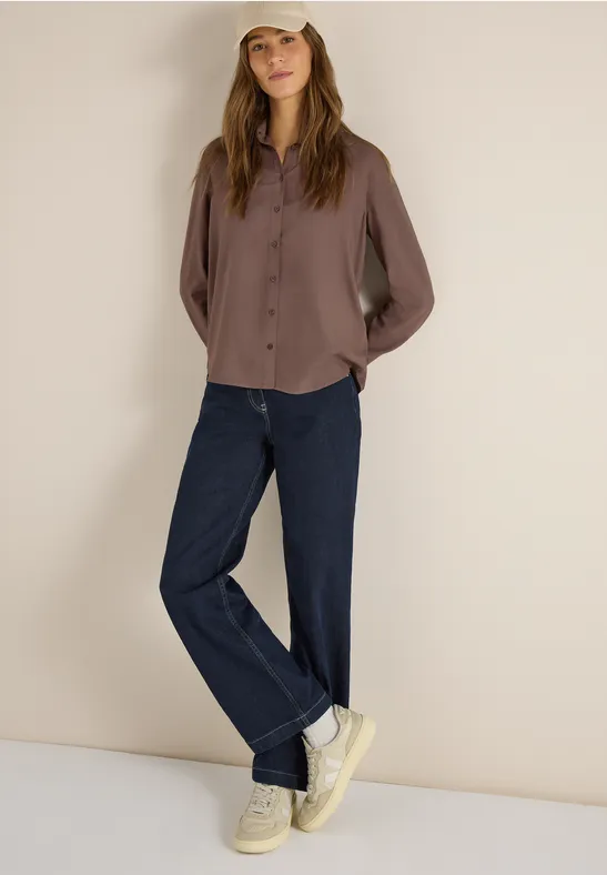 Chemisier en couleur unie urban taupe