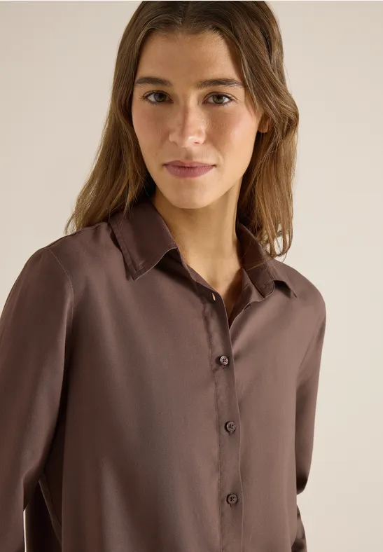 Chemisier en couleur unie urban taupe