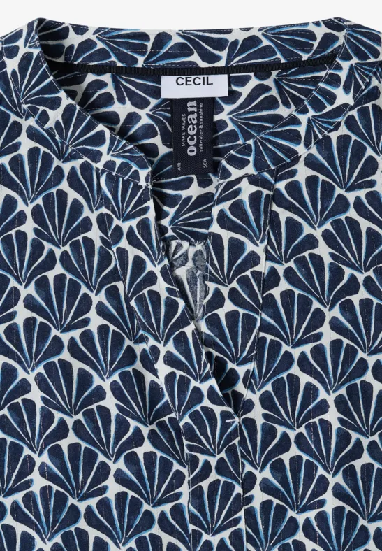 Blouse à manches 3/4 avec détails scintillants universal blue