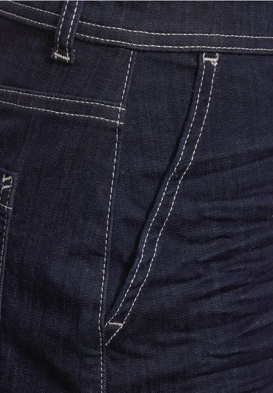 Midi spijkerrok rinsed wash