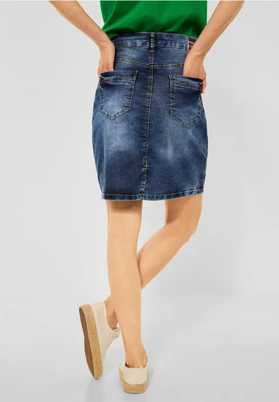 Mini Jeansrock mid blue used wash