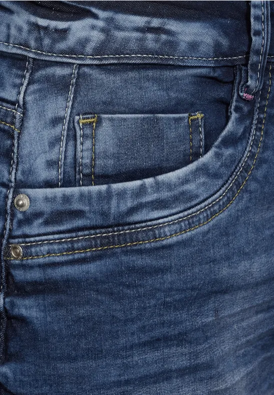 Mini Jeansrock mid blue used wash