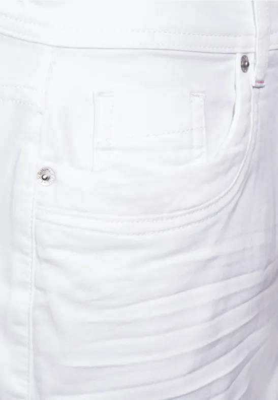 Jeans Mini Rock white denim