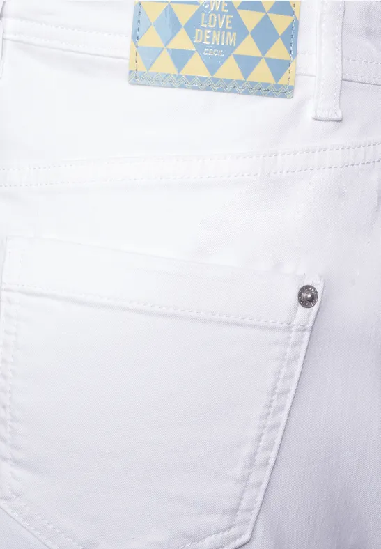 Jeans Mini Rock white denim