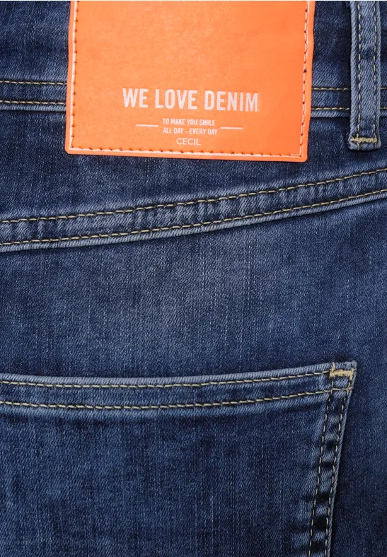 Blauer Jeansrock mid blue used wash