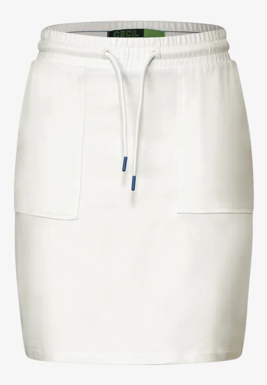 Jerseyrock im Joggstyle vanilla white