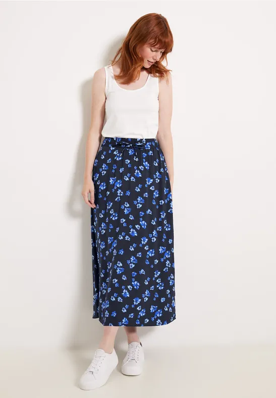 Maxi Printrock deep blue