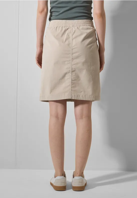 Jupe en velours côtelé light hazel beige