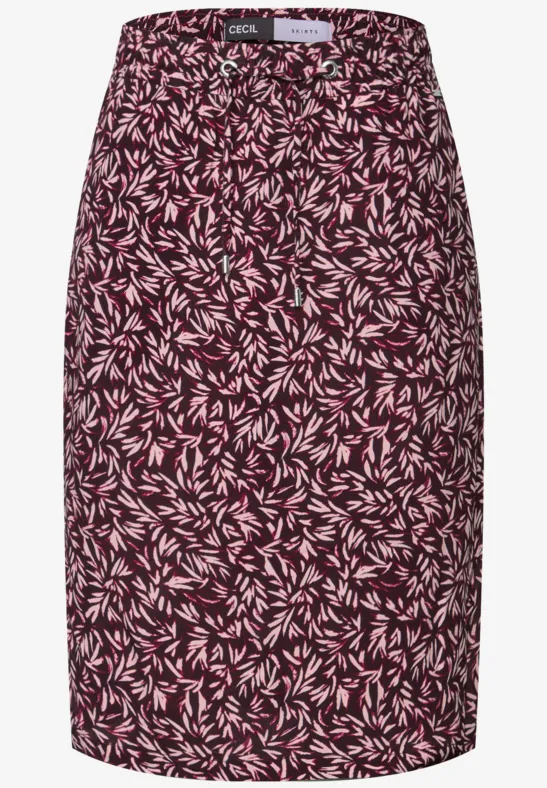Gemusterter Rock mulberry red