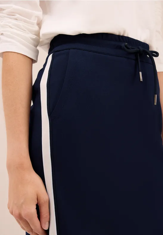 Gallonstreifen Jogg Skirt urban dark blue
