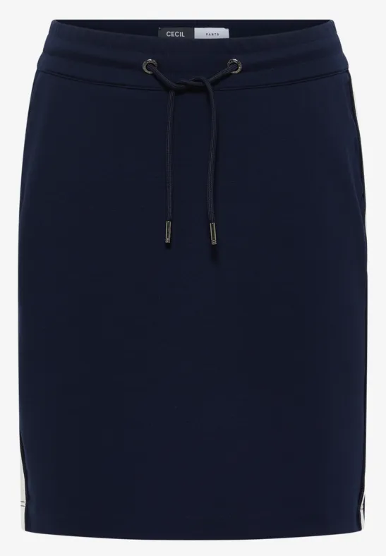 Gallonstreifen Jogg Skirt urban dark blue
