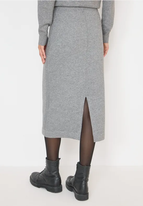 Jupe avec détails structurés sporty grey melange