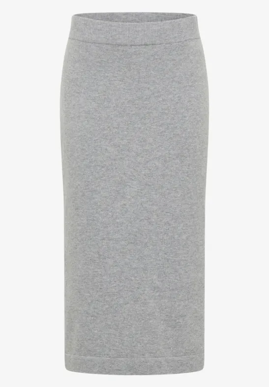 Jupe avec détails structurés sporty grey melange