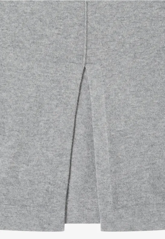 Jupe avec détails structurés sporty grey melange
