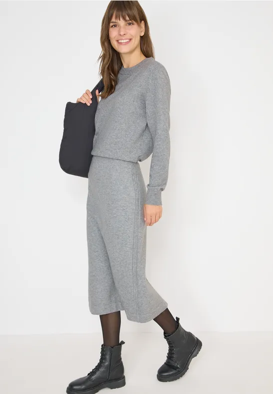 Jupe avec détails structurés sporty grey melange