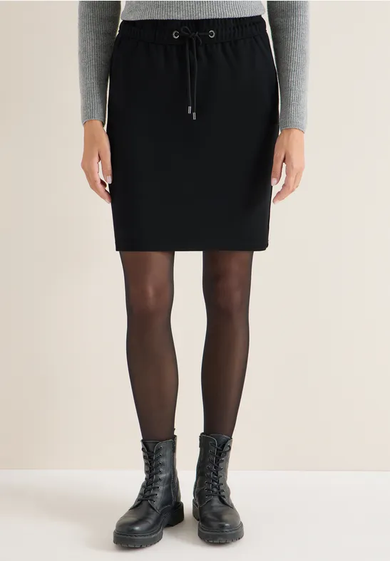 Jogg-Skirt mit Glitzer-Tape Black