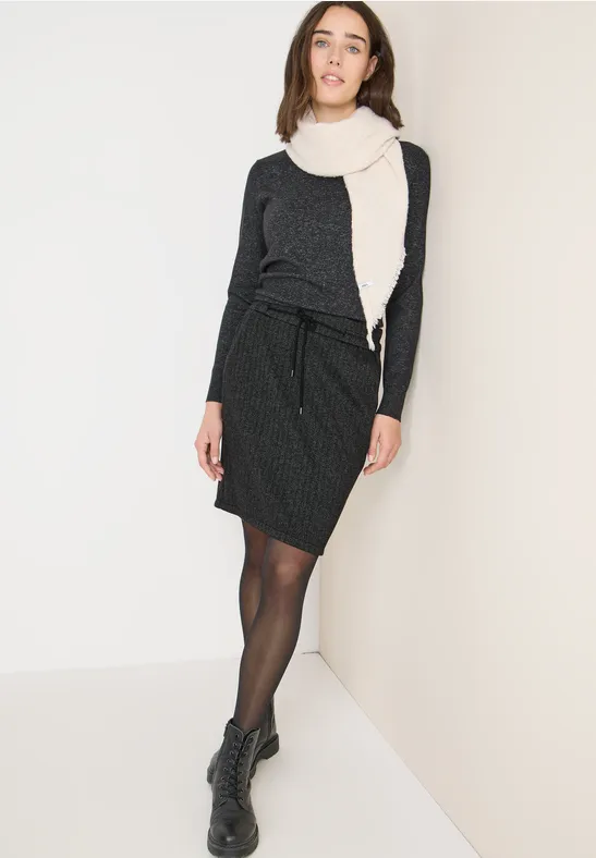 Gemusterter Jogg-Skirt Black