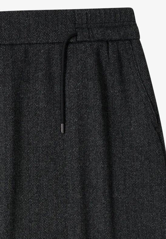 Gemusterter Jogg-Skirt Black