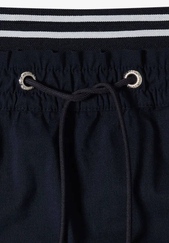 Jupe longueur genou avec détail de rayures universal blue