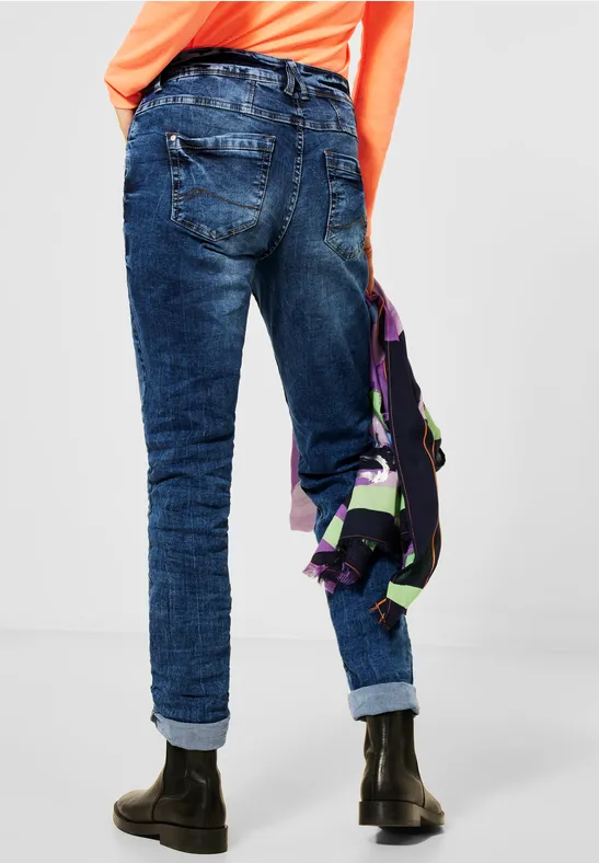 Mittelblaue Loose Fit Denim mid blue wash
