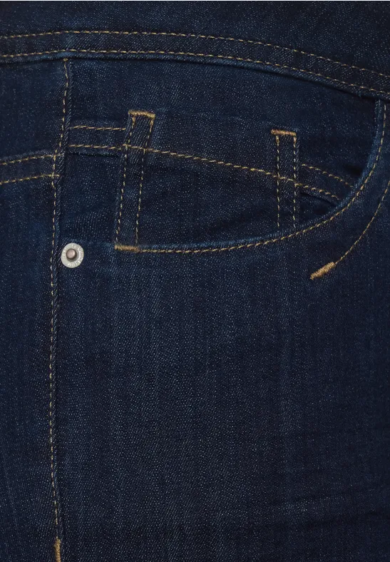 High Waist Denim rinsed wash