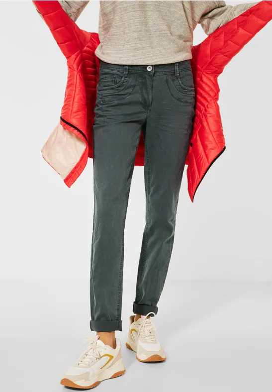 Coupe décontractée avec crash slate green