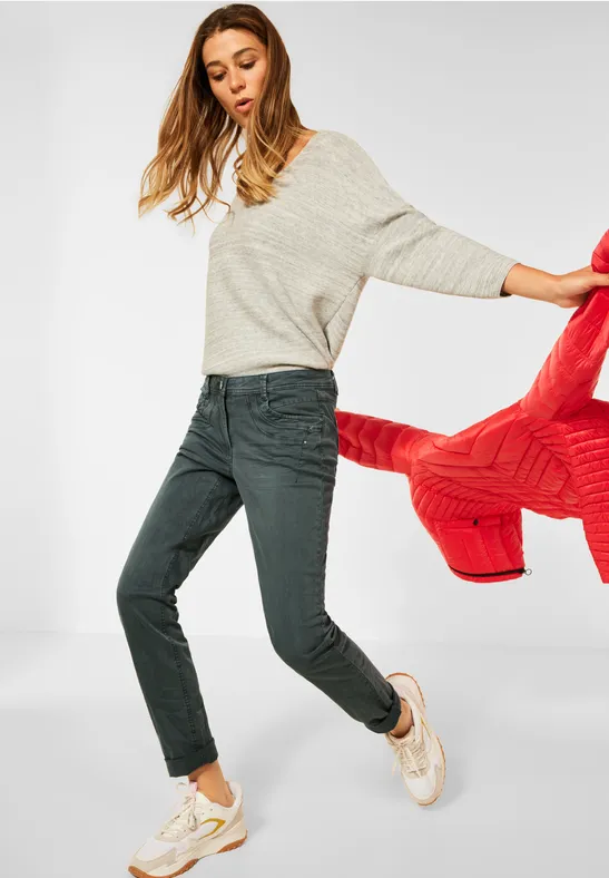 Coupe décontractée avec crash slate green