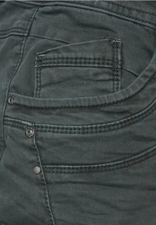 Coupe décontractée avec crash slate green