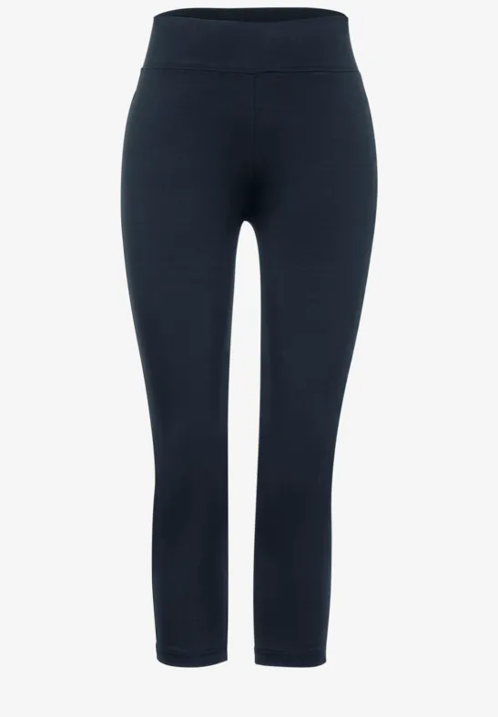 Leggings in Unifarbe deep blue