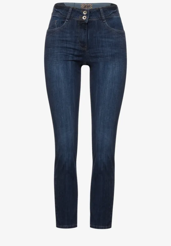 Slim Fit Denim in Blau mid blue wash
