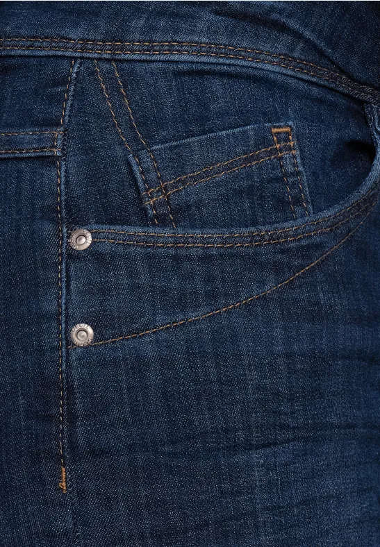 Slim Fit Denim in Blau mid blue wash