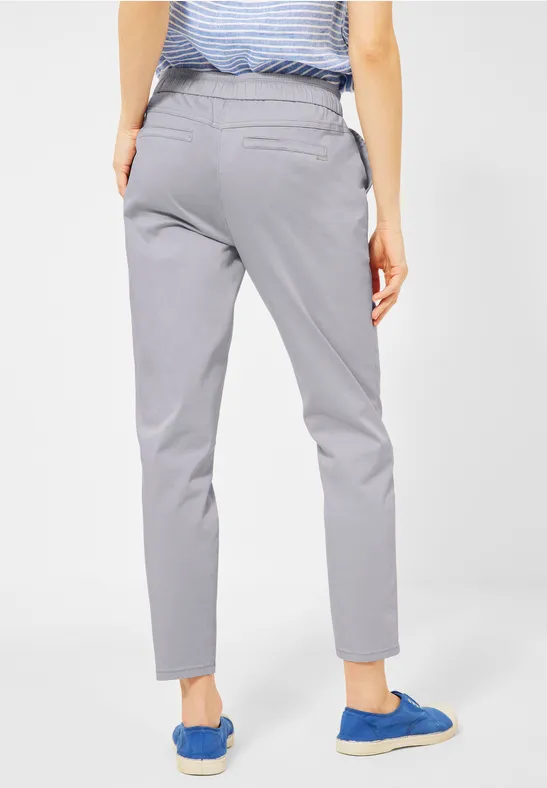 Pantalon coupe décontractée de couleur unie cool silver