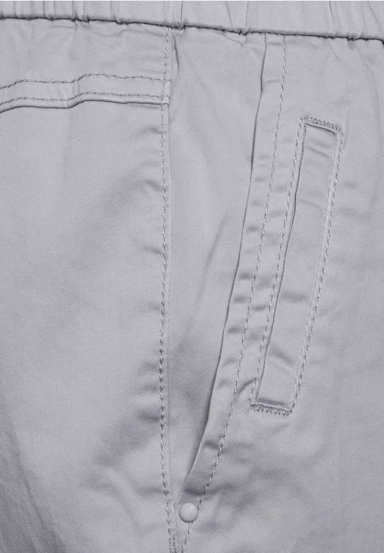 Pantalon coupe décontractée de couleur unie cool silver