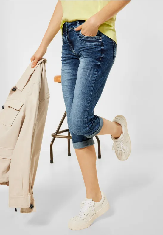 Jean Capri coupe ample Authentic mid blue wash