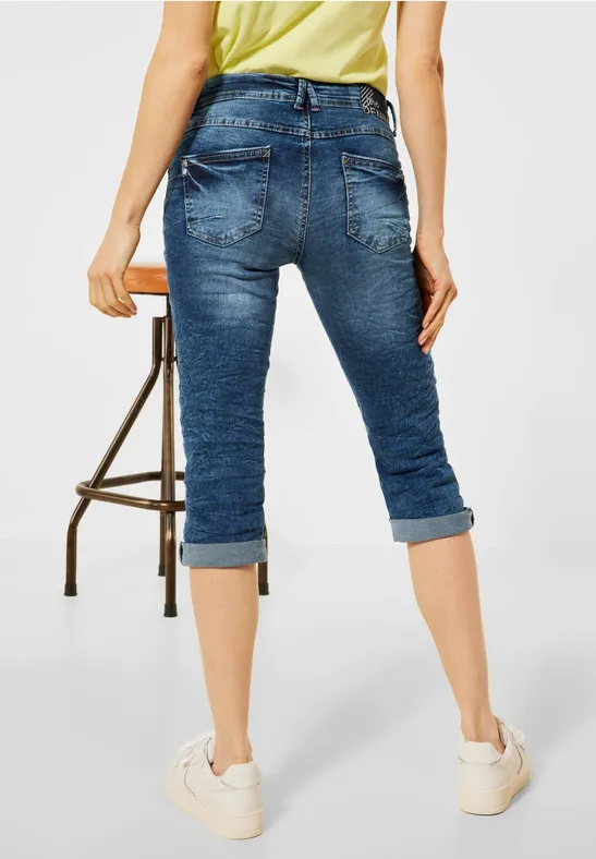 Jean Capri coupe ample Authentic mid blue wash