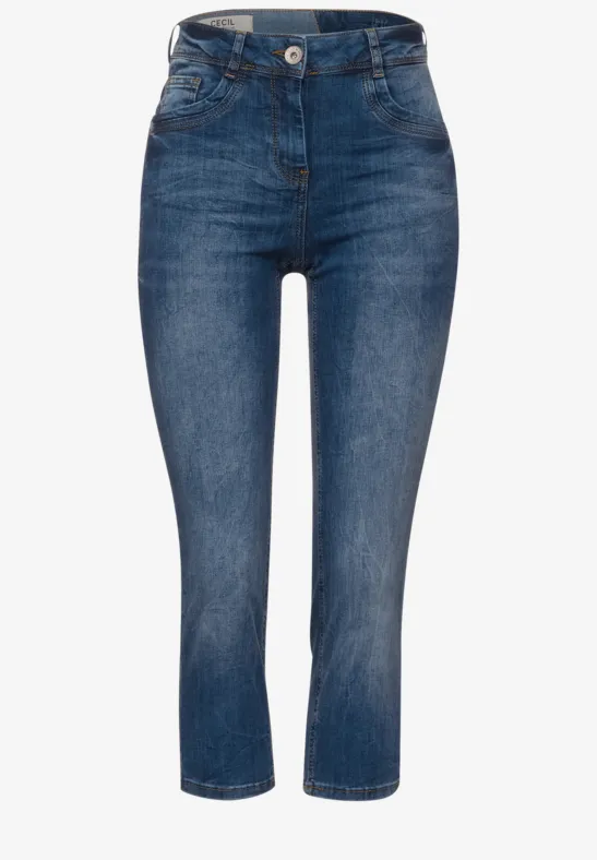 Mittelblaue Slim Fit Denim mid blue wash
