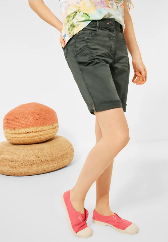 Short coupe ample utility olive