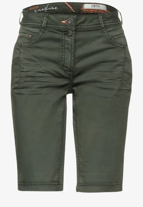 Short coupe ample utility olive