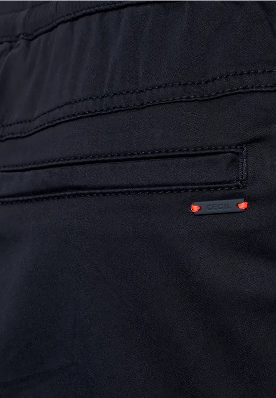 Casual Fit Hose in Unifarbe deep blue