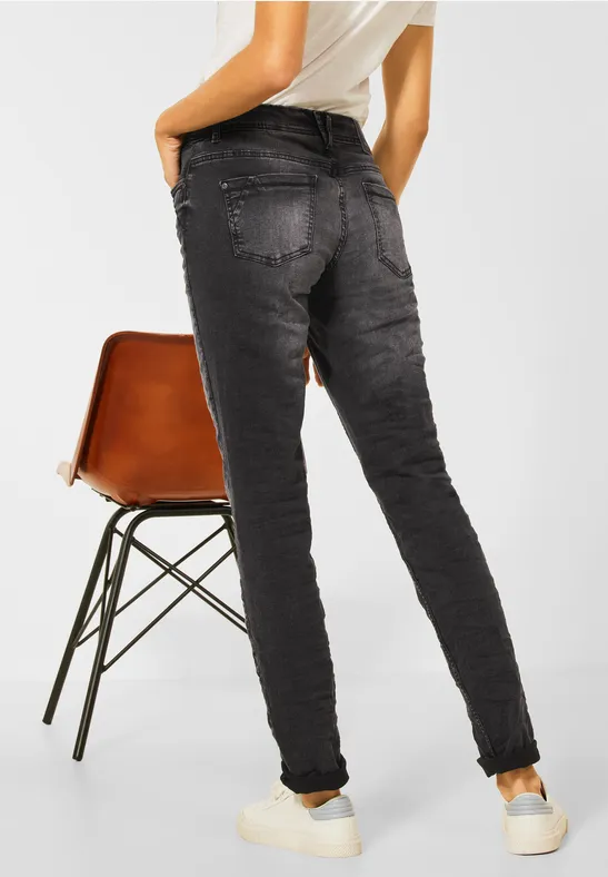 Loose Fit Denim black used wash